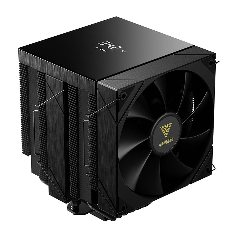 Dissipatore cpu a ventola gamdias boreas p2-62d 2x120mm nero