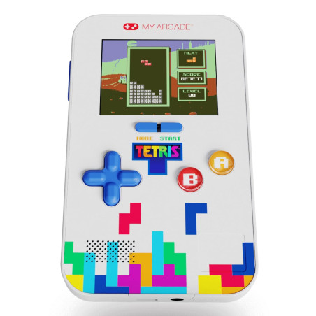 Console portatile my arcade tetris go gamer 2.5'' bianco/blu