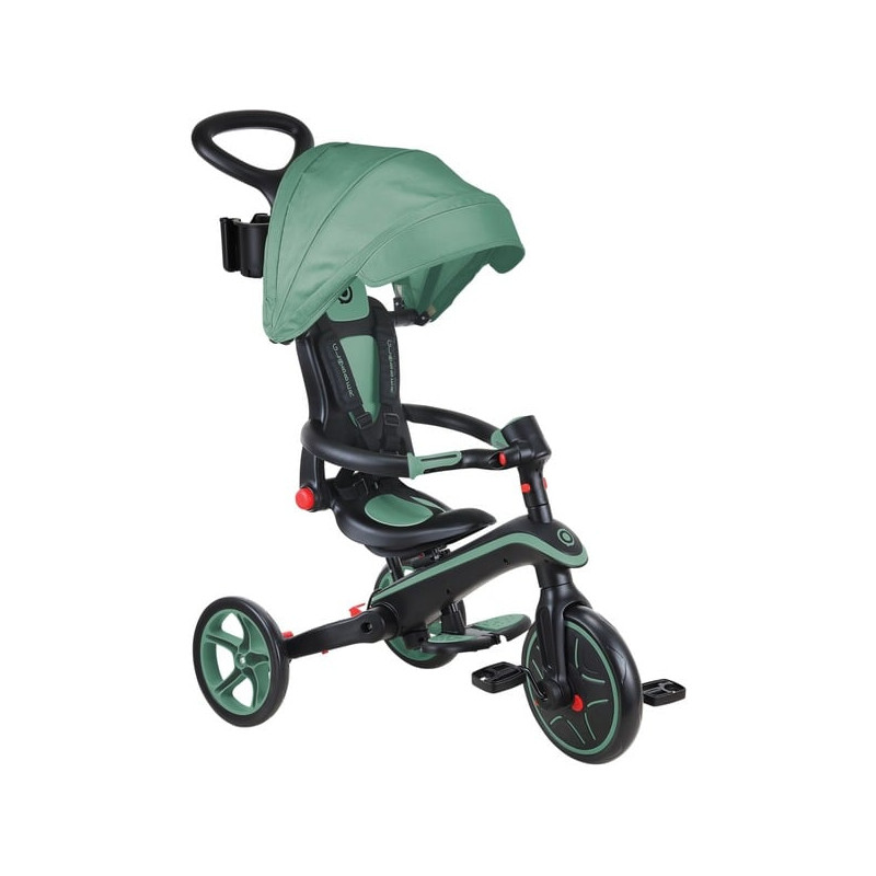 Triciclo globber explorer trike 4in1 pieghevole max 20kg verde oliva