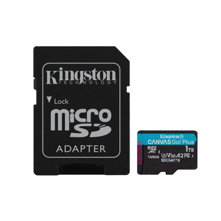 1tb scheda microsd canvasgo+ 200mb/s a2 u3 v30 adapt [sfkinmdt01sdg40]