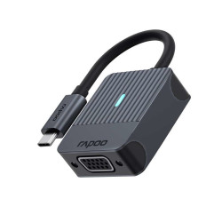 Adattatore rapoo uca-1003 usb-c a vga m/f 0.15m grigio [11405]