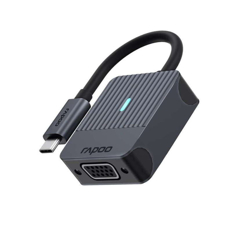 Adattatore rapoo uca-1003 usb-c a vga m/f 0.15m grigio [11405]