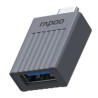 Adattatore rapoo uca-1011 usb-c a usb-a m/f grigio [12442]