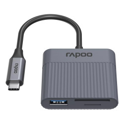 Lettore di schede rapoo ucr-3011 3 in 1 usb-c 5000mbit/s