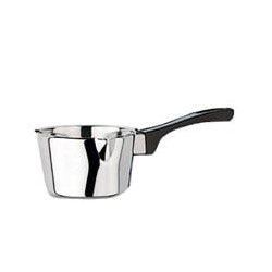 Casseruola acciaio rivadossi conica con manico in bachelite cm.10