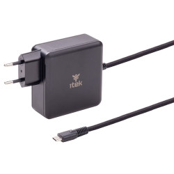Alimentatore notebook itek itnbacwb100 da muro usb-c 100w pd