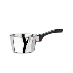 Casseruola acciaio rivadossi conica con manico in bachelite cm.18