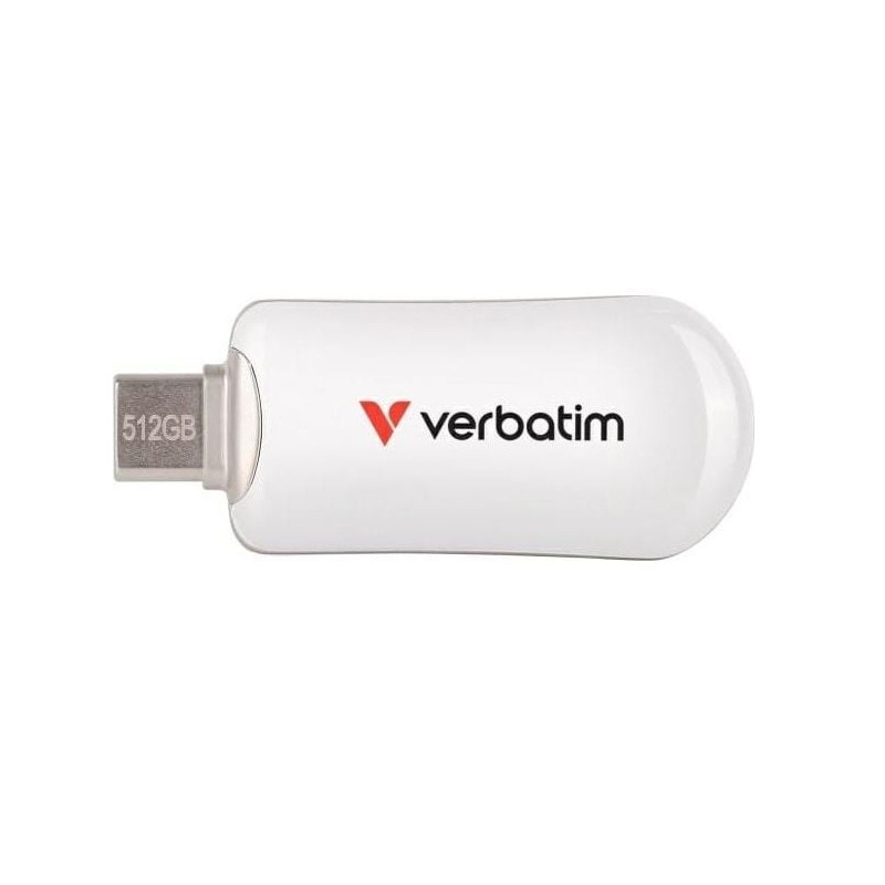 Pen drive 512gb verbatim usb 3.2 tipo-c bianco [30231]