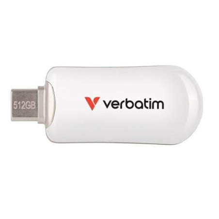 Pen drive 512gb verbatim usb 3.2 tipo-c bianco [30231]