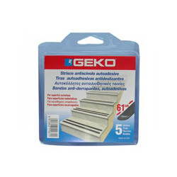 Striscia antiscivolo 19 cm.61 nera pz.5 treemme [geko ]