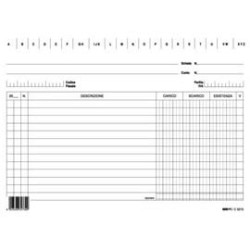 Schede schedario edipro 100 pz. schede verticali 24x17cm dare/avere/saldo/iva