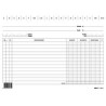 Schede schedario edipro 100 pz. schede verticali 24x17cm dare/avere/saldo/iva