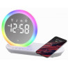 Radiosveglia majestic rs 138wi fm con anello rgb e ricarica wireless