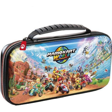 Custodia di trasporto nacon ns212mkw deluxe mario kart world per