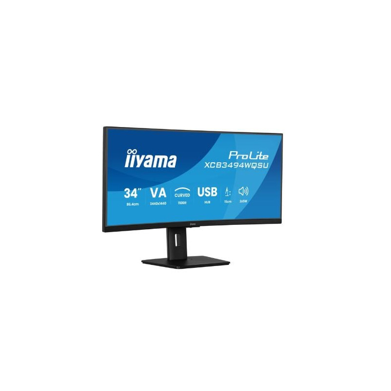 Monitor led 34'' iiyama prolite xcb3494wqsu-b1 4k uhd