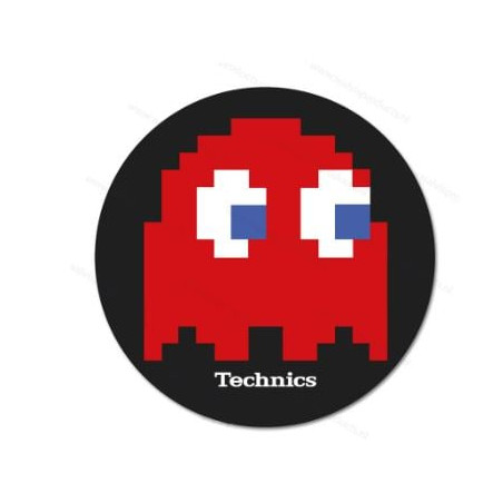 Panno giradischi technics 60674 blinky magma nero/rosso/bianco 2pz