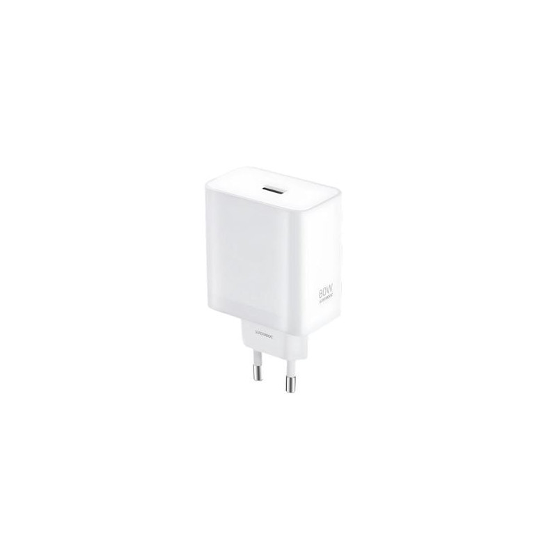 alimetatore da rete oppo supervooc usb-a 80w bianco