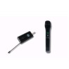 Kit microfono empire media wireless con ricevitore 2 canali nero