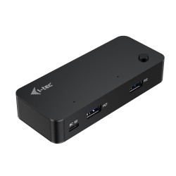 Hub kvm i-tec cakvmhub2a2c universale 2x usb-c + 4x usb-a