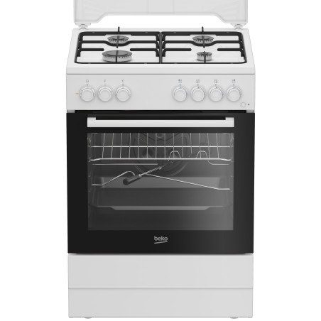 Cucina a gas beko fbst62110dw libera installazione 60cm 4 fuochi
