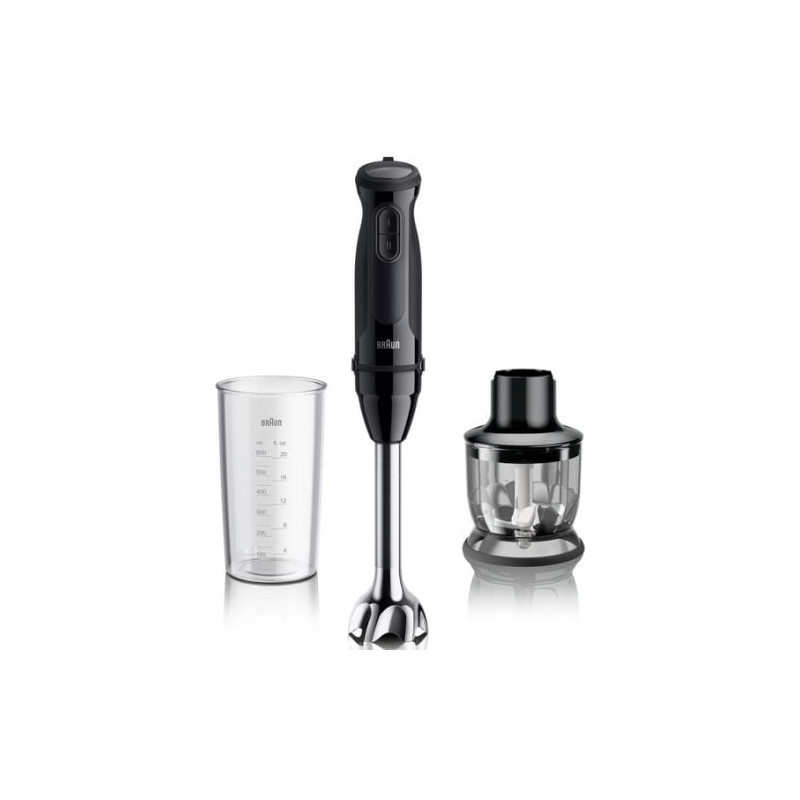 Frullatore a immersione braun multiquick 3 mq30201m 900w con trituratore