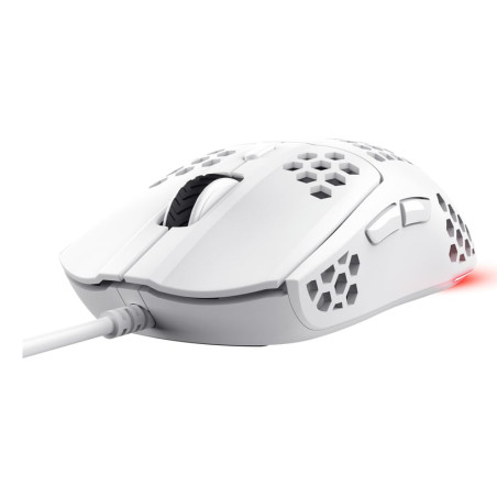 Mouse trust gxt 928w helox gaming usb 6400dpi bianco [25389]