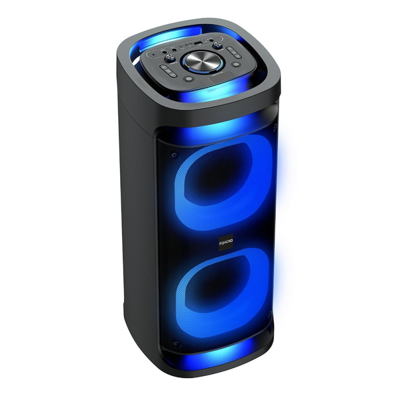 Altoparlante portatile irradio wireless/bluetooth 80w nero [ir-ps80