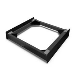 Base sovrapposizione lavatrice melchioni nero [torre noir]