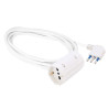 Prolunga polypool 5mt 16a bianca lineare 5m, cavo h05vv-f 3x1mm,