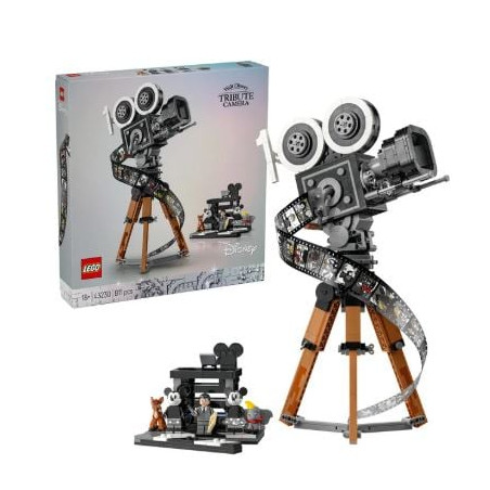 Gioco da costuzione lego disney camera omaggio a walt multicolore