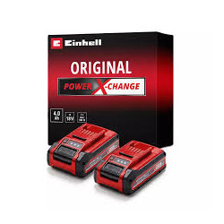 Kit di batterie einhell power-x-change twinpack 18v 4.0ah