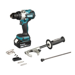 Trapano avvitatore a batteria makita dhp492rtj 18v 2x5.0ah 130nm