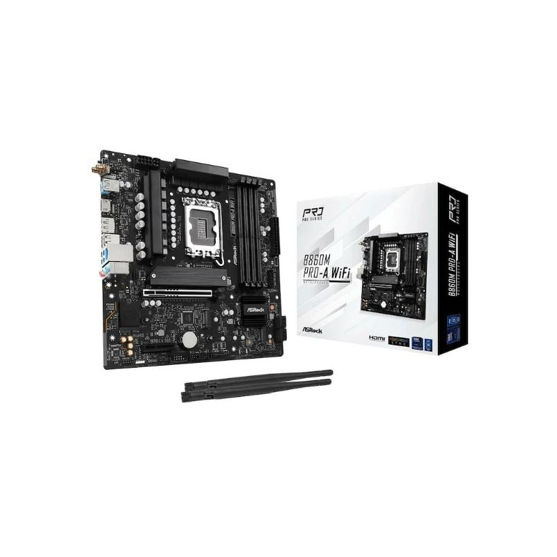Scheda madre asrock b860m pro-a lga 1851 atx 4xddr5 [b860m pro-a]