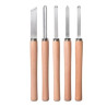 Set di scalpelli einhell per tornitura legno 5pz [49455250]
