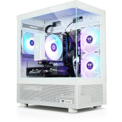Pc thermaltake ftw a-line 5060 snow 5700x/8gb/1tb ssd/win11h/bianco/trasparente