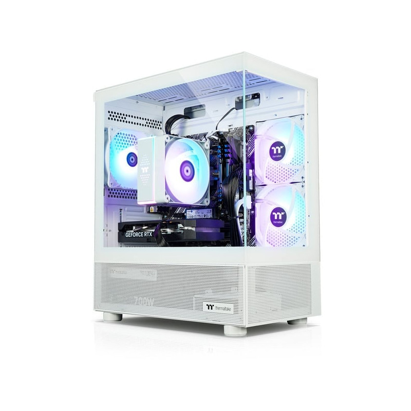 Pc thermaltake ftw a-line 5060 snow 5700x/8gb/1tb ssd/win11h/bianco/trasparente
