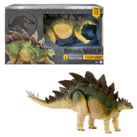 Figurina mattel jurassic world grande dinosauro stegosauro 43cm multicolore
