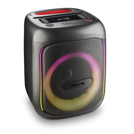 Altoparlante portatile ngs 80w autonomia 10h led ingresso bt,tws,usb,tf,aux