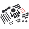 Organizzatore di cavi sharkoon officepal kit nero 136pz [4044951044078]