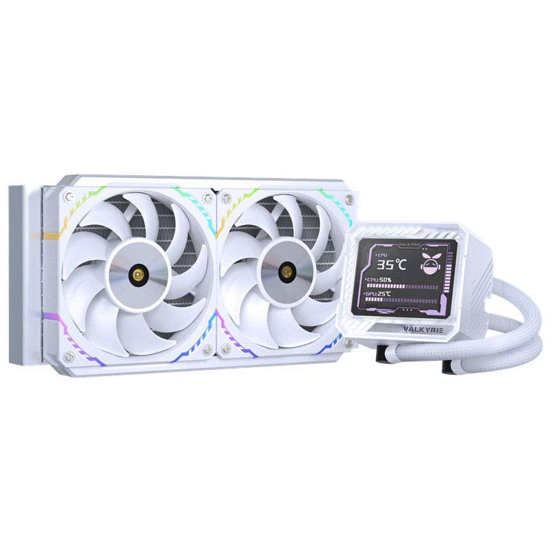 Dissipatore cpu a liquido valkyrie v240 lcd all-in-one 2x120mm