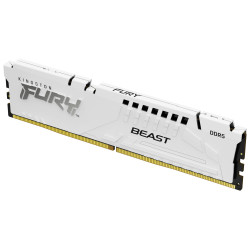 Ram dimm ddr5 32gb kingston fury 6400mhz cl32 1.4v bianco [kf564c32bwe-32]