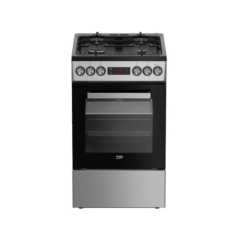 Cucina a gas-elettrica beko fsm52332dxdt con fornello elettrico/4fuochi/classe