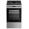 Cucina a gas-elettrica beko fsm52332dxdt con fornello elettrico/4fuochi/classe