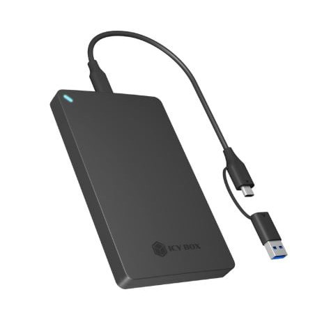 Box hard disk ssd icybox ib-201t-cu31 2.5'' nero