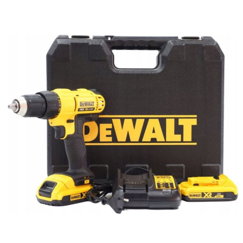 Trapano avvitatore dewalt dcd771d2 a percussione 18v a batterie giallo/nero
