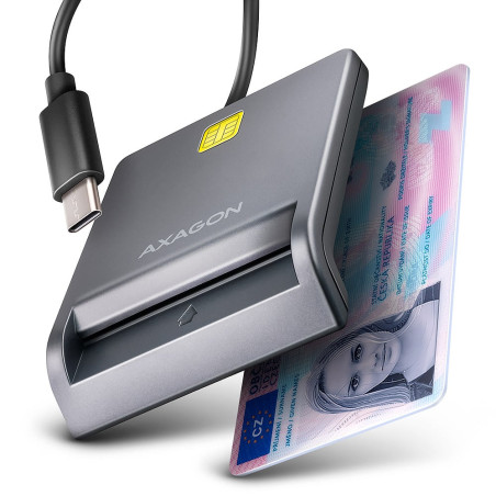 Lettore smart card axagon cre-sm3tc usb 2.0 tessere identificative