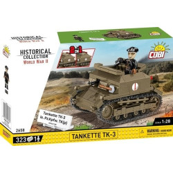 Set di costruzioni 1cobi blocks tankettetk-3 modellino 1:28 verde