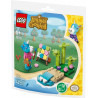 Gioco da costruzione lego animal crossing dipingere sulla spiaggia