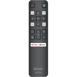 Telecomando savio rc-23 per tv tcl nero [rc-23]
