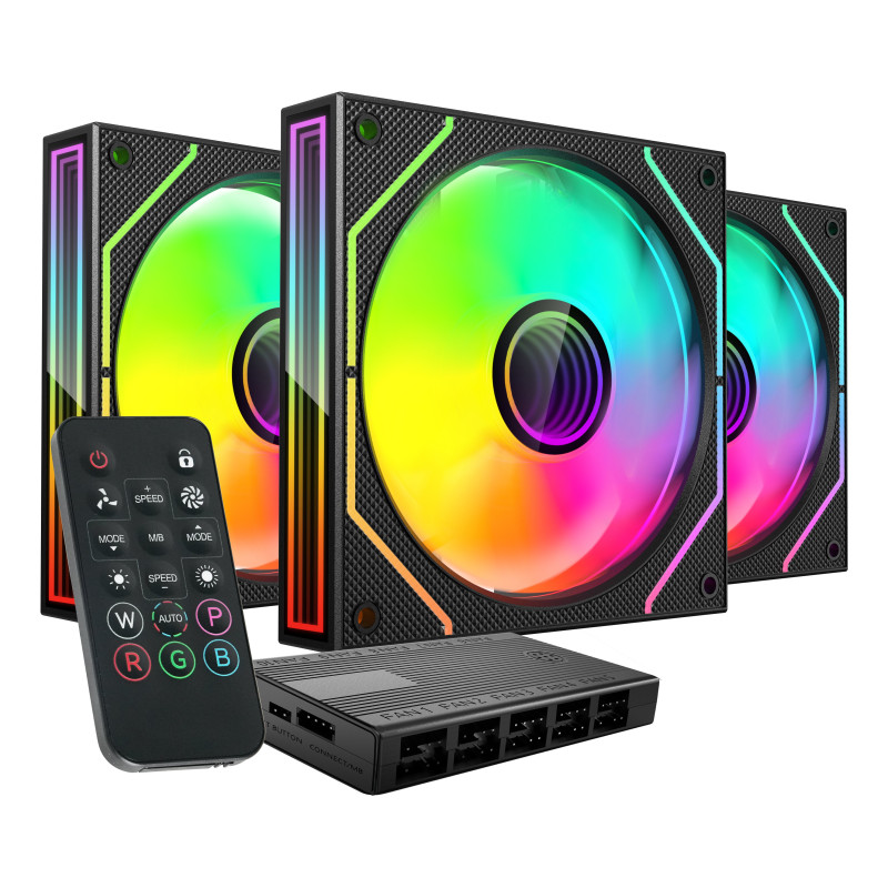 Ventole 120x120 tacens mars gaming mf3dprokit 120mm nero [tacmars-mf3dprokit]